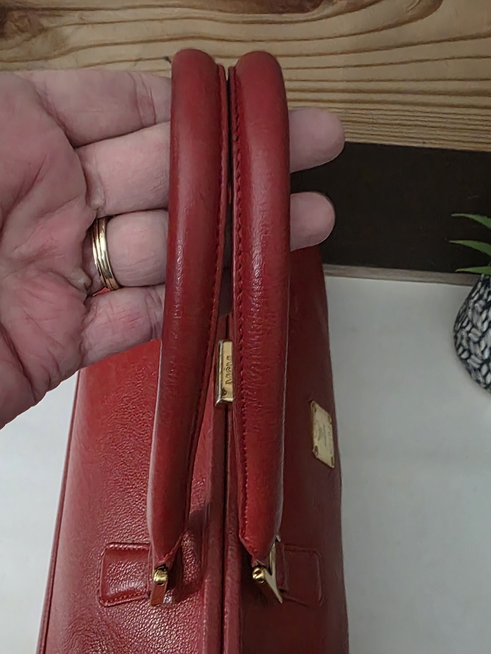 MCM Top Handle Vintage Satchel CONGRATS @SHELIEMOM - Picture 7 of 14